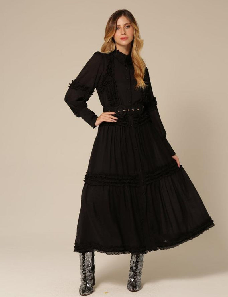 Vestido Chemise Cinthia - Preto