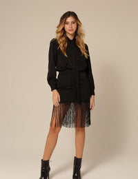 Conjunto Camisa Saia Ayla - Preto