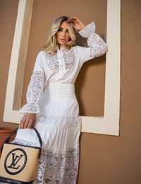 Conjunto Tule Renda Olivia - Branco