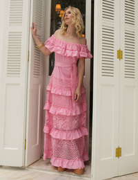 Vestido ombro a ombro Giovana - Rosa