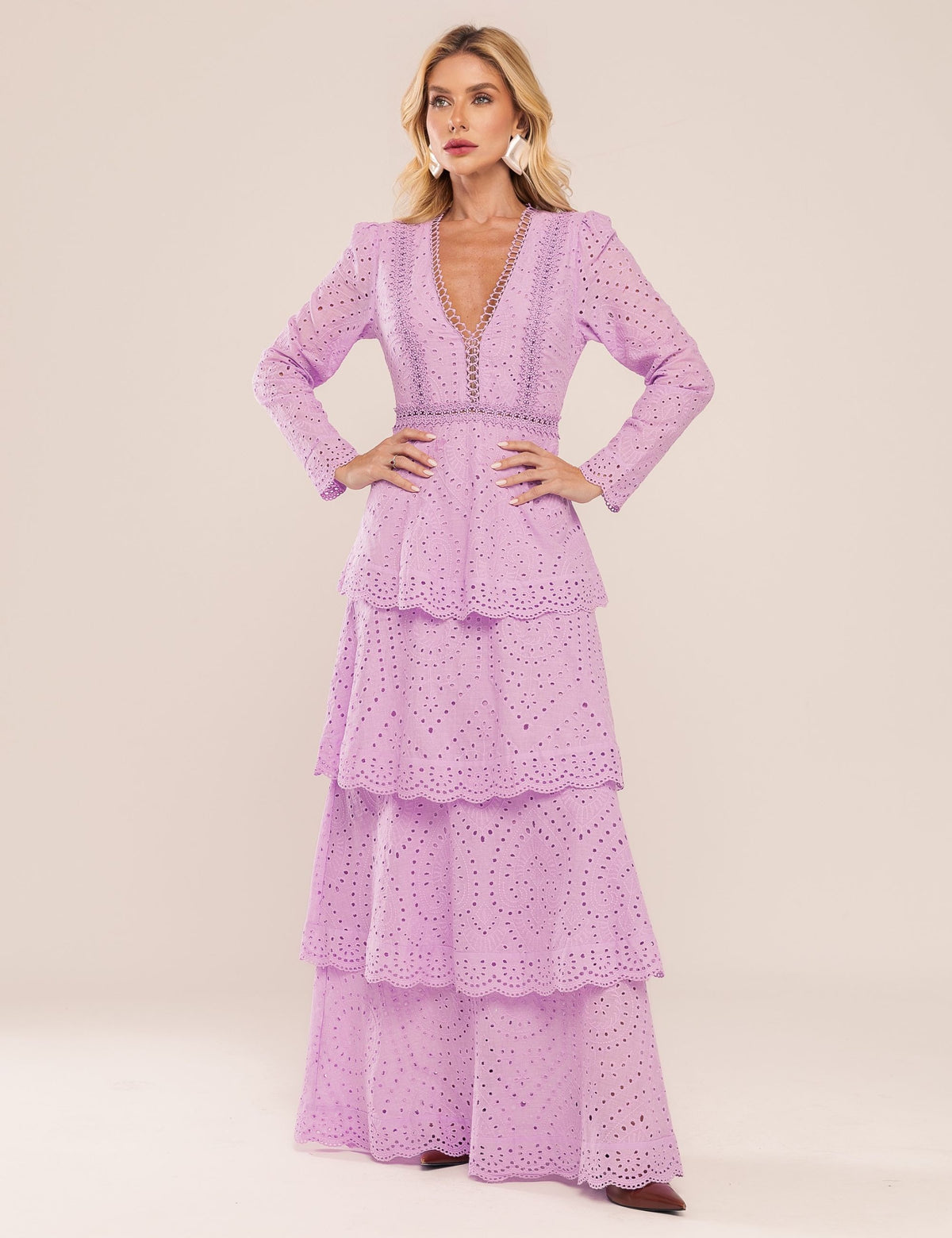 Vestido Pérola Laise - Lavanda