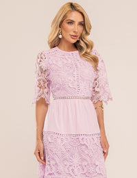 Vestido Emma em Renda - Lavanda