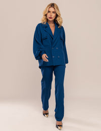Conjunto Camisa Oversized - Azul