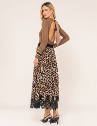 Saia Animal Print Pietra