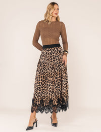 Saia Animal Print Pietra