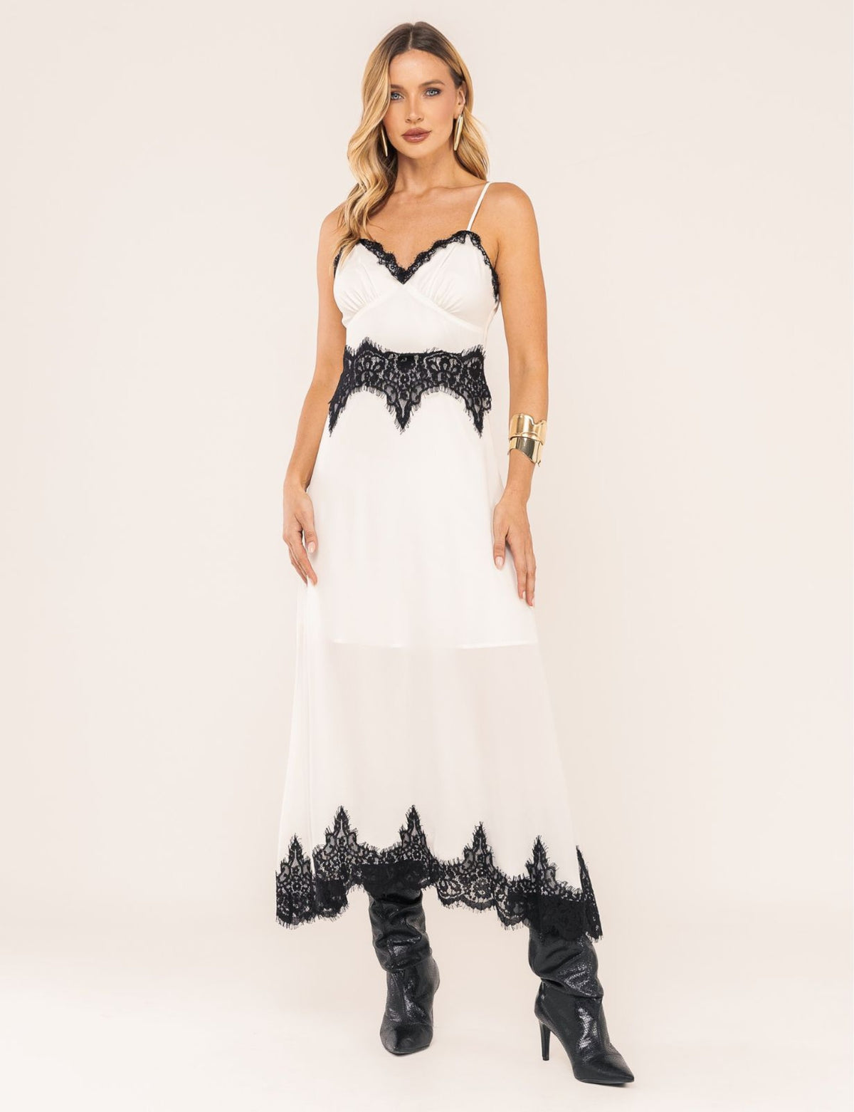 Vestido de Alça Isabela - Off White