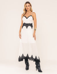 Vestido de Alça Isabela - Off White