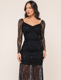 Vestido em Renda Naomi - Preto