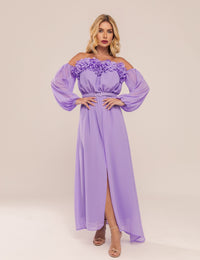 Vestido Noa Ombro a Ombro - Lavanda