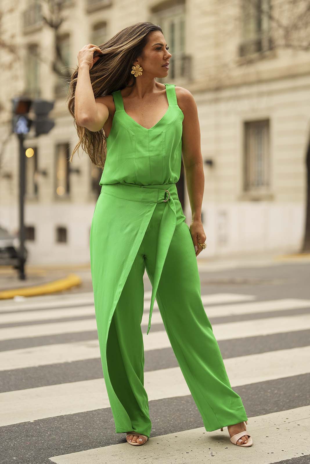 Conjunto de Calça e Blusa de Alça - Verde