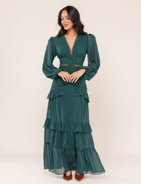 Vestido Decote V Donatela - Verde
