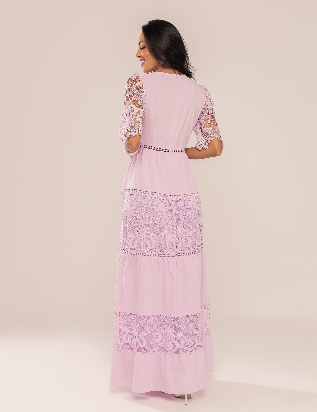 Vestido Emma em Renda - Lavanda