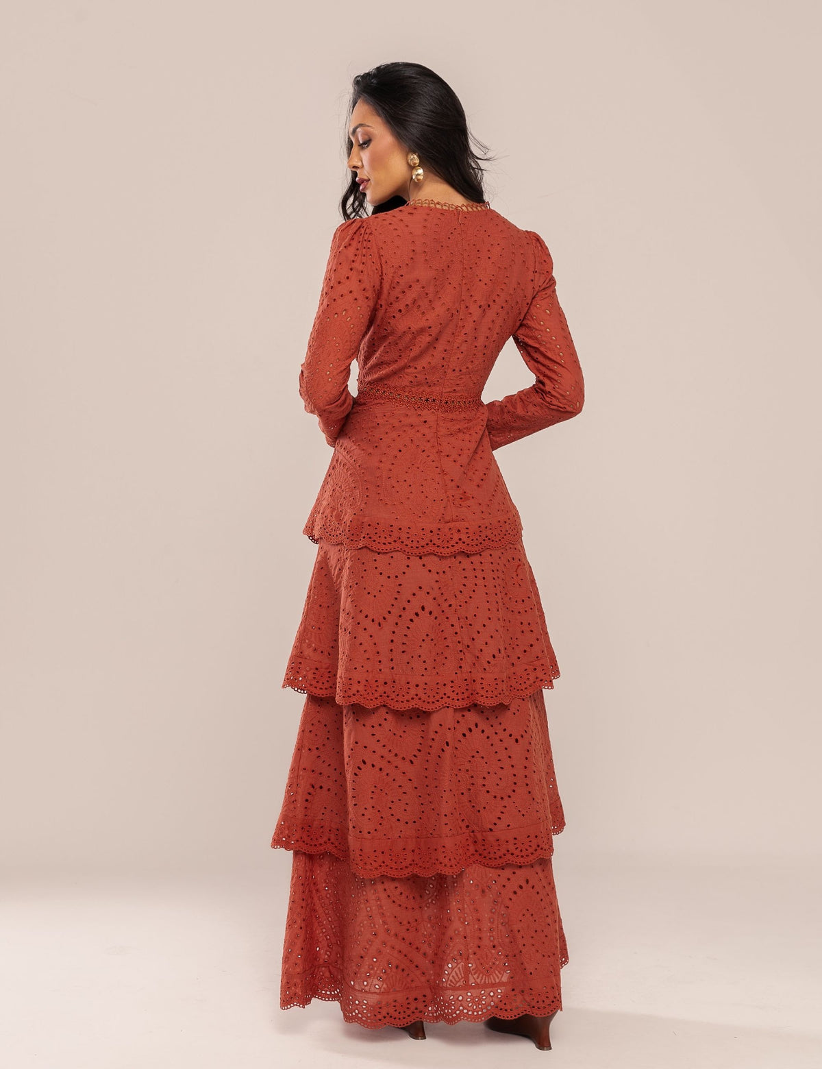 Vestido Pérola Laise - Marrom