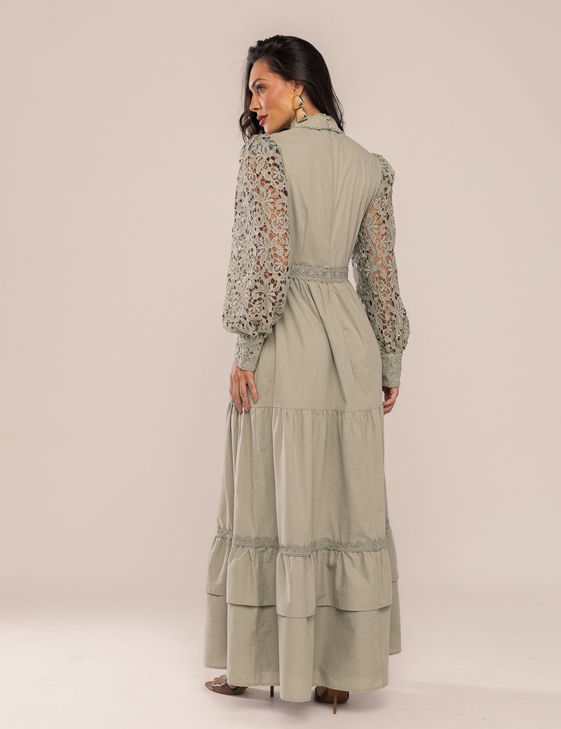Vestido Agnes com Renda - Vede Oliva