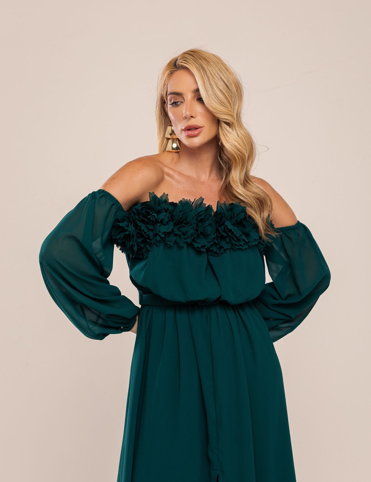 Vestido Noa Ombro a Ombro - Verde