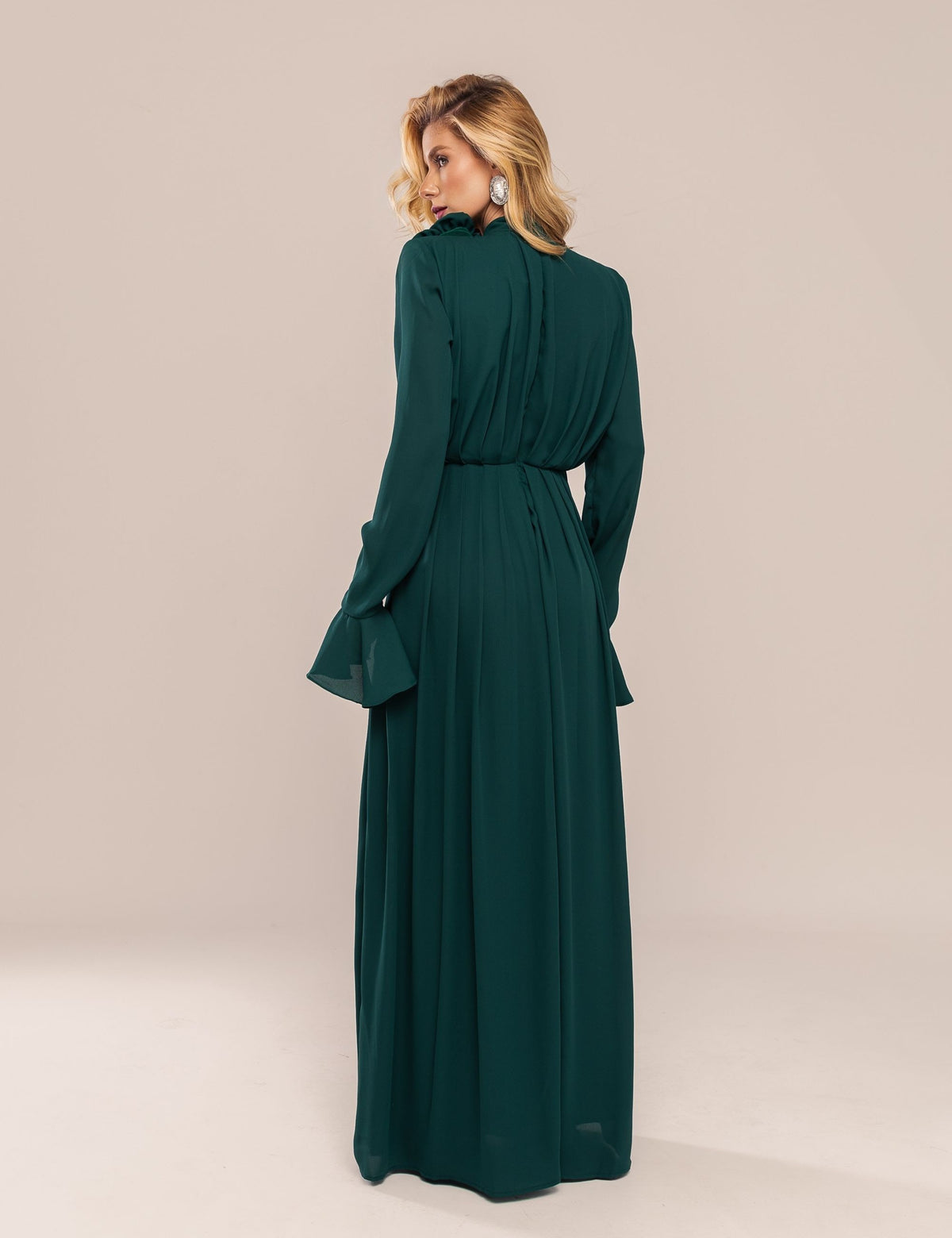 Vestido Belle em Crepe - Verde