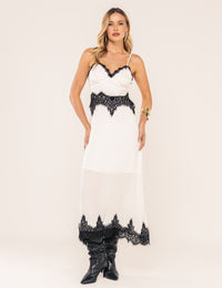 Vestido de Alça Isabela - Off White