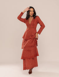 Vestido Pérola Laise - Marrom