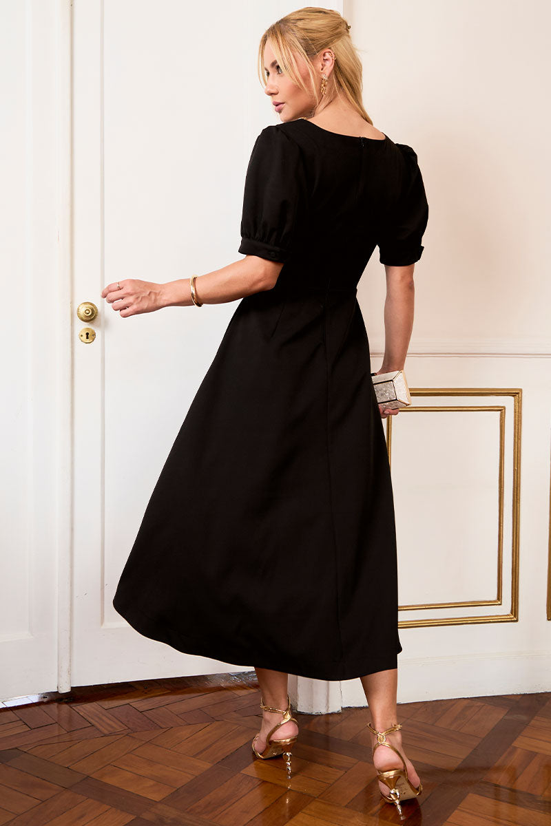 Vestido Isaura Midi - Preto