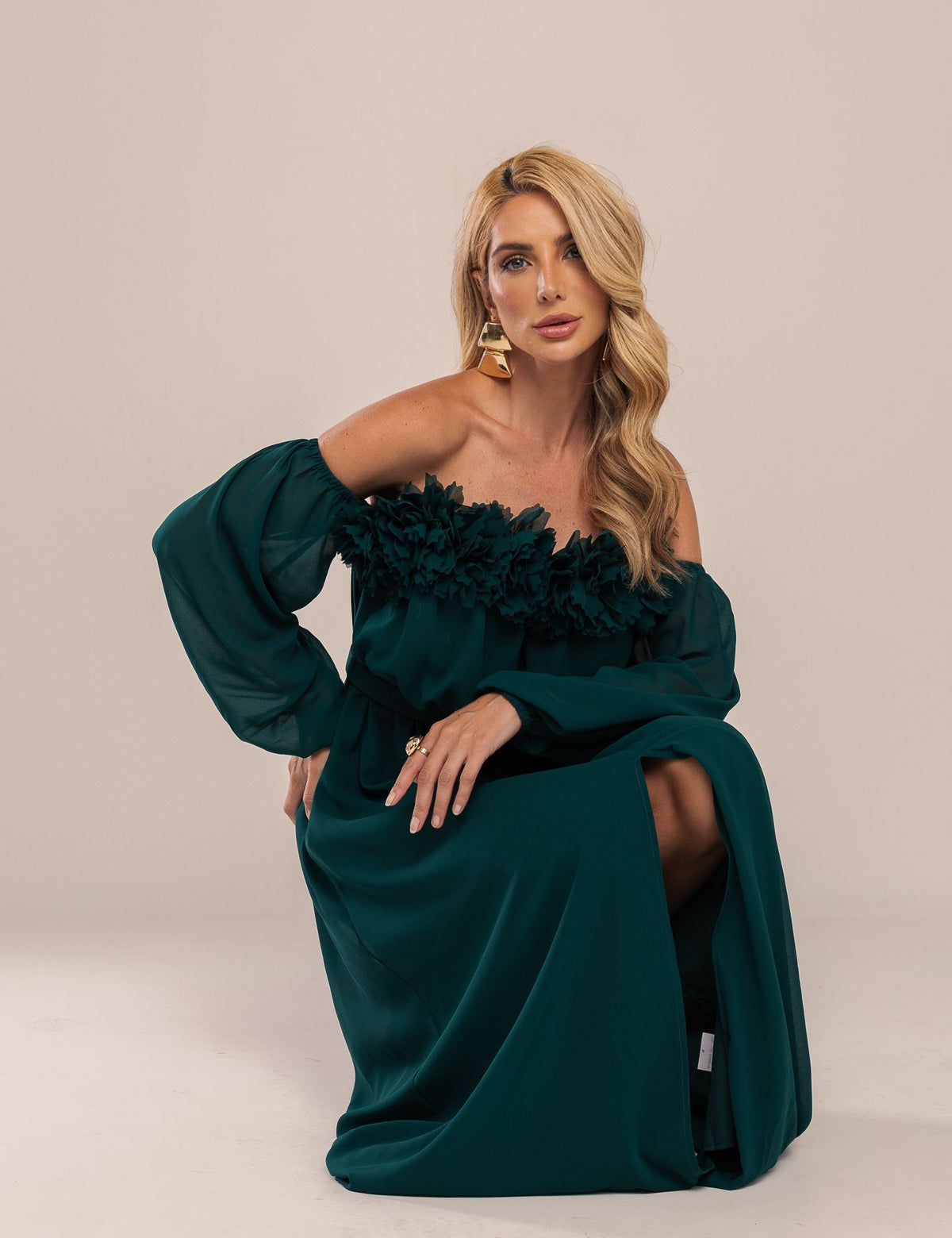 Vestido Noa Ombro a Ombro - Verde