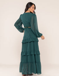 Vestido Decote V Donatela - Verde