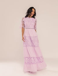 Vestido Emma em Renda - Lavanda