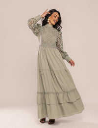 Vestido Agnes com Renda - Vede Oliva