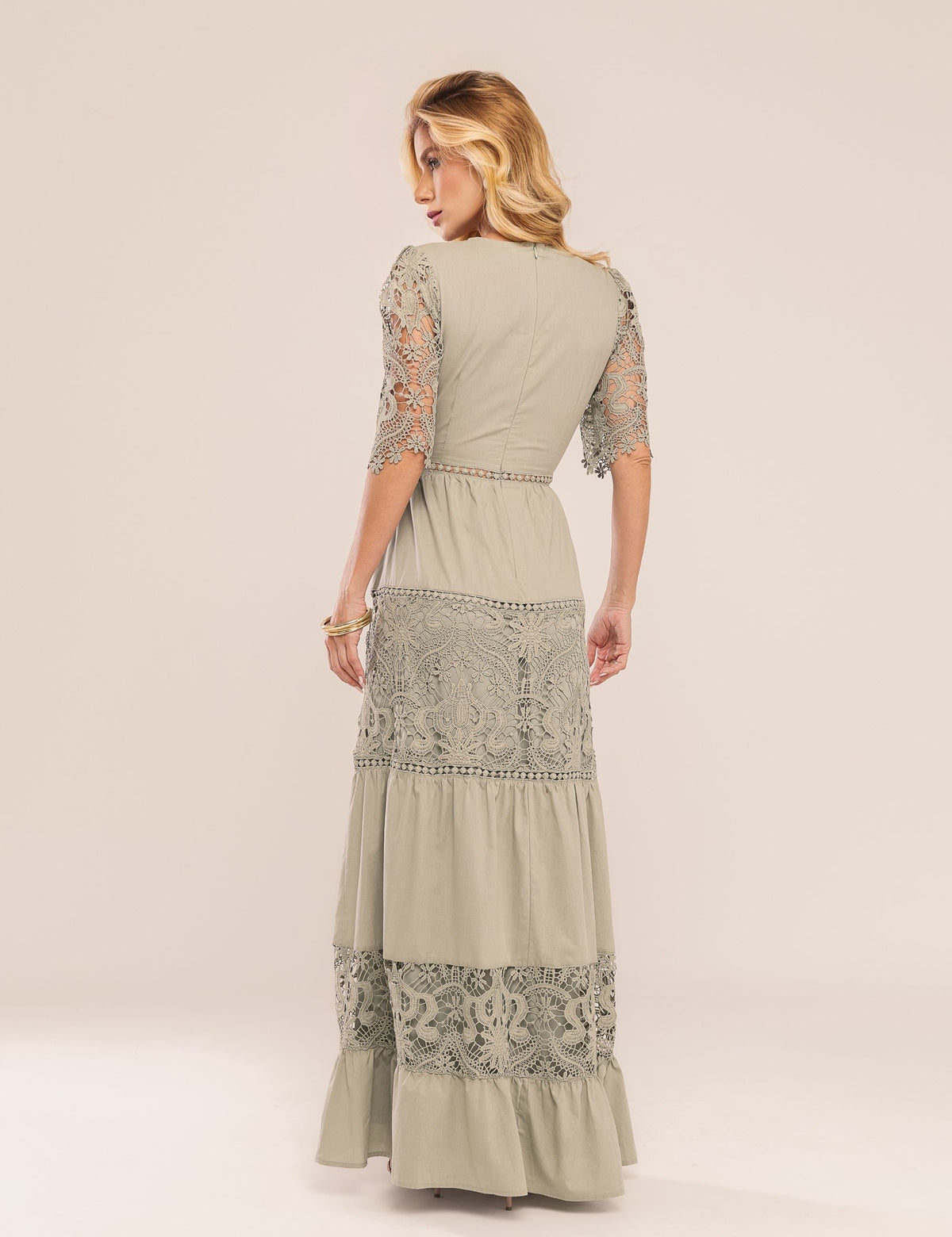 Vestido Emma em Renda - Verde