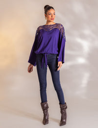 Blusa em Viscose Ariela - Azul