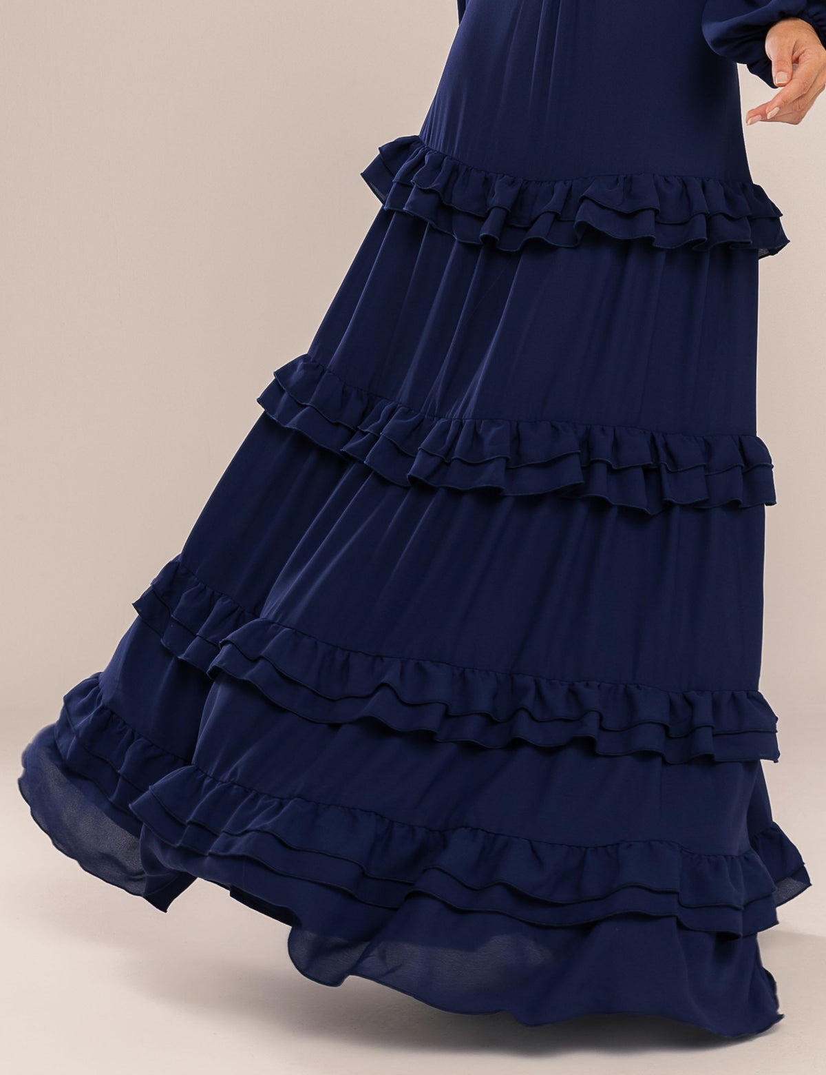 Vestido Maia Saia Camadas - Azul Marinho