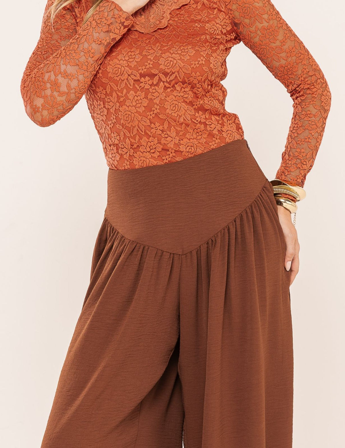 Calça Aladim Daniela - Marrom