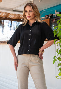 Camisa Mamorena Manga 3/4 em Viscose