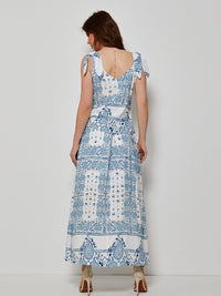 Conjunto Mamorena Blusa e Saia em Viscose Estampada