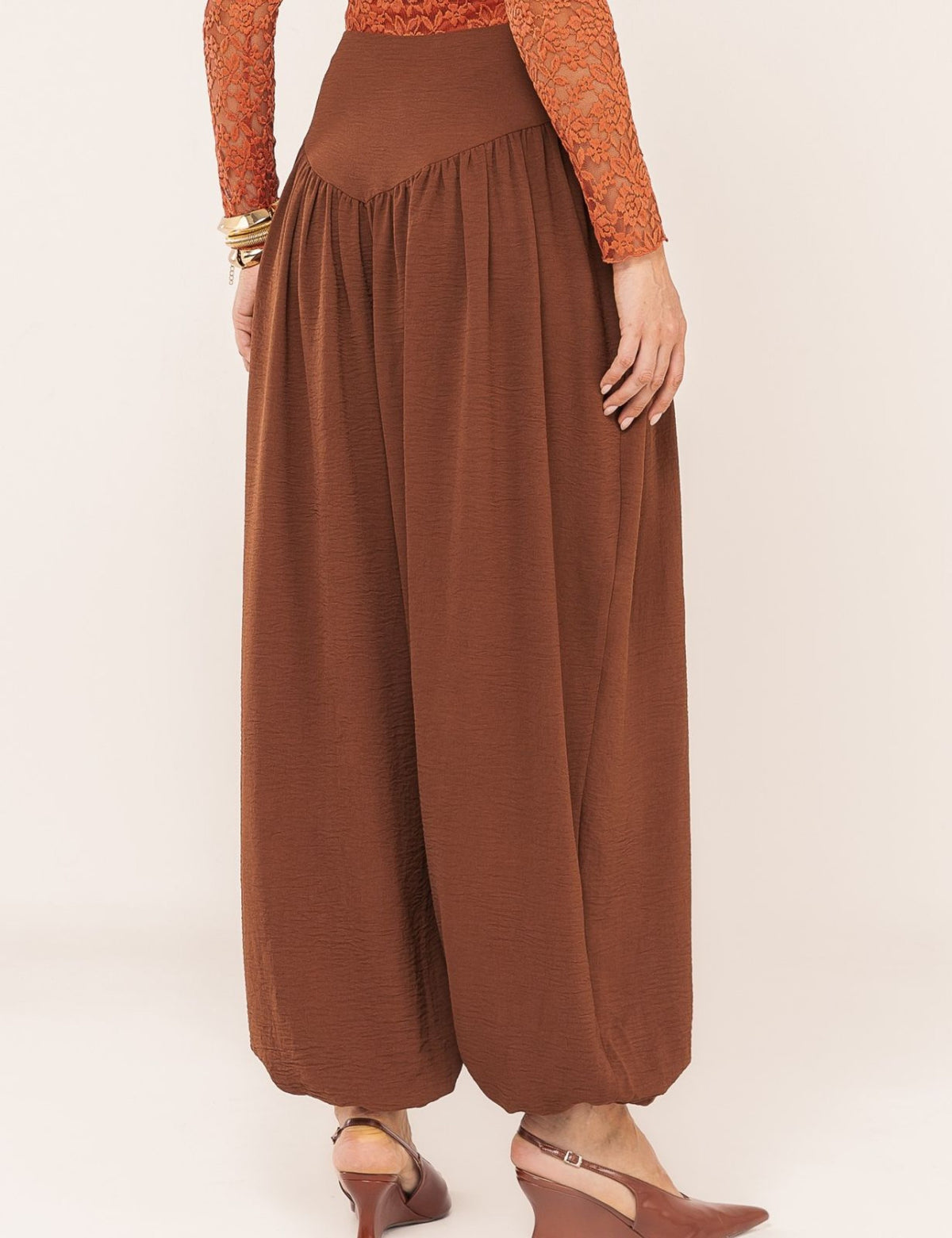 Calça Aladim Daniela - Marrom