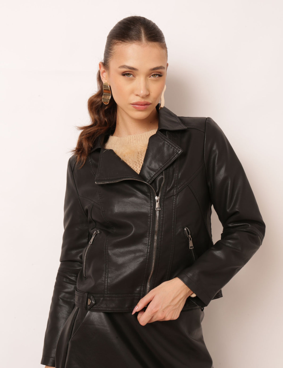 Jaqueta Motor Ellie - Preta