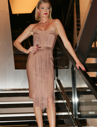 Vestido Franja Líria - Nude