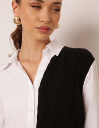 Camisão Composê Cruela - Preto