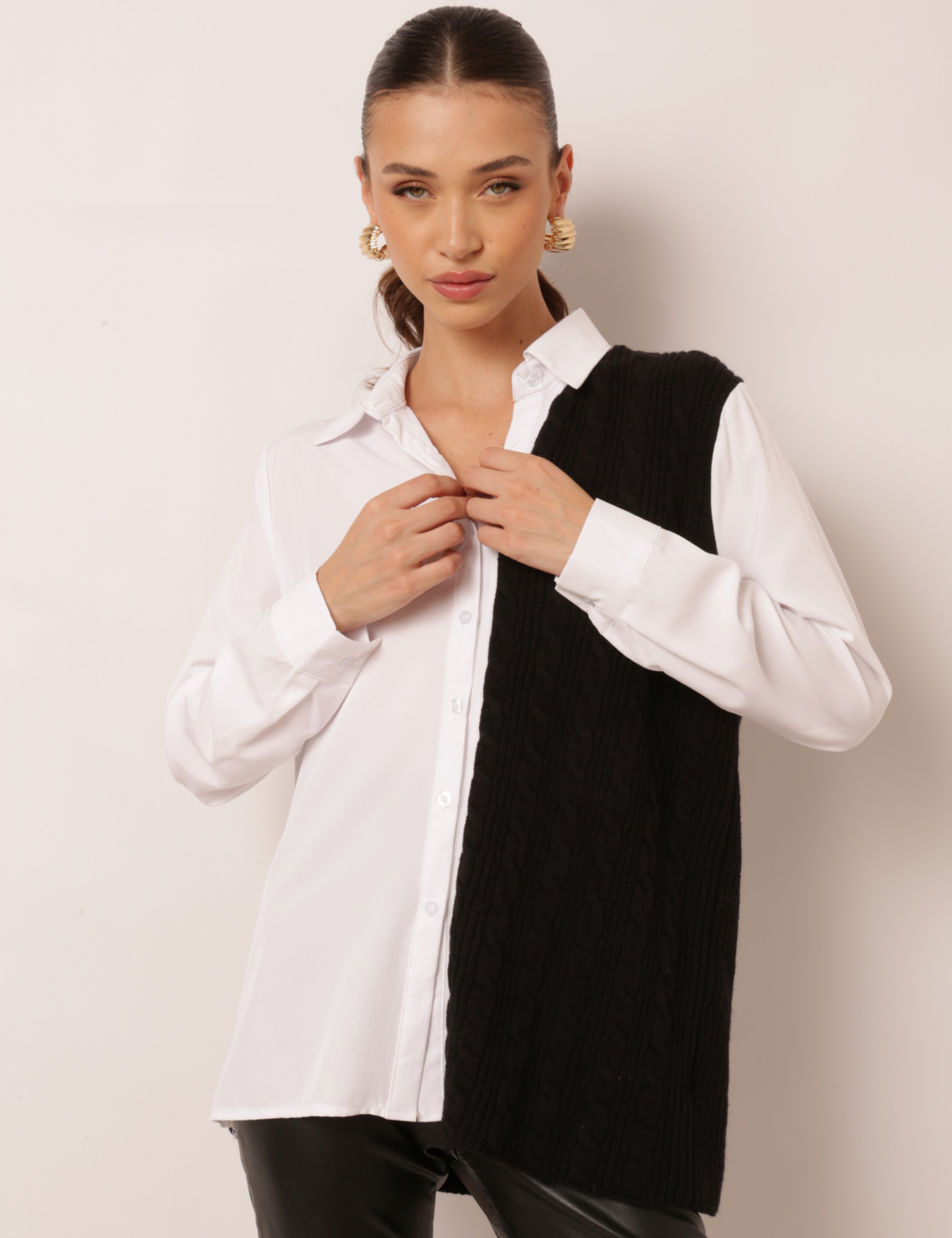 Camisão Composê Cruela - Preto