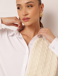 Camisão Composê Cruela - Off White