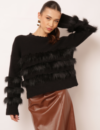 Blusão Tricot Lizzie - Preto