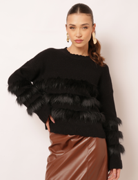 Blusão Tricot Lizzie - Preto