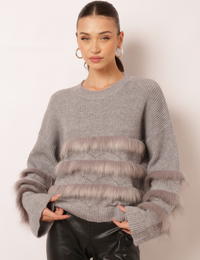 Blusão Tricot Lizzie - Cinza