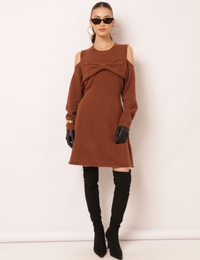 Vestido Tricot Dove - Marrom