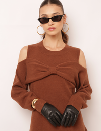 Vestido Tricot Dove - Marrom