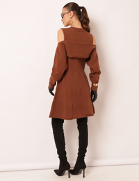 Vestido Tricot Dove - Marrom