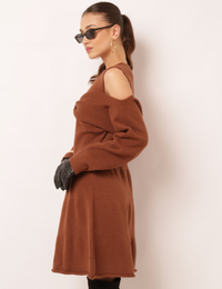 Vestido Tricot Dove - Marrom