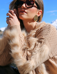 Blusa Tricot Aretha - Cáqui