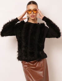 Blusa Tricot Aretha - Preta