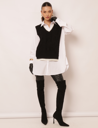 Camisão com Composê Melanie - Preto