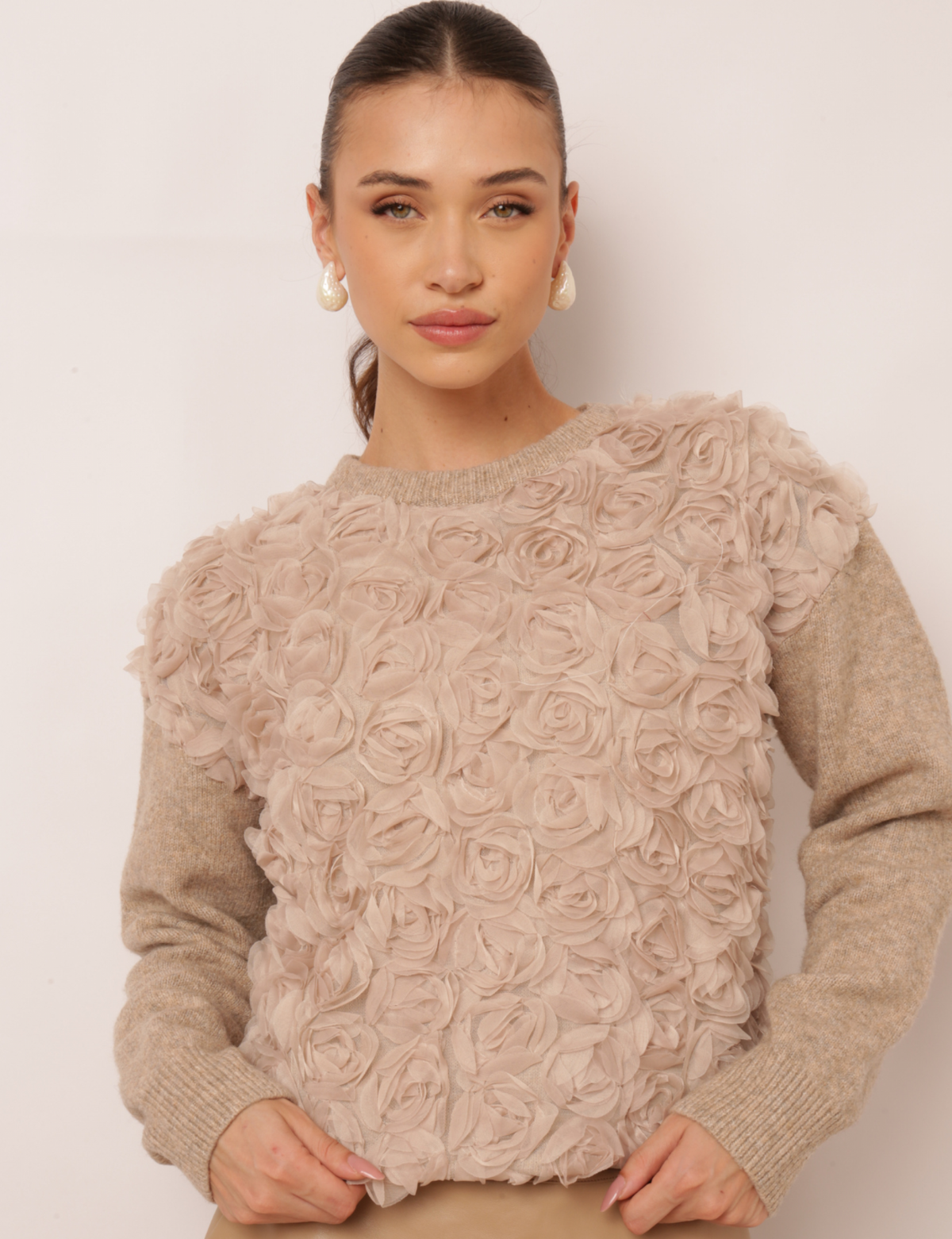 Blusa Tricot Clarice - Cáqui